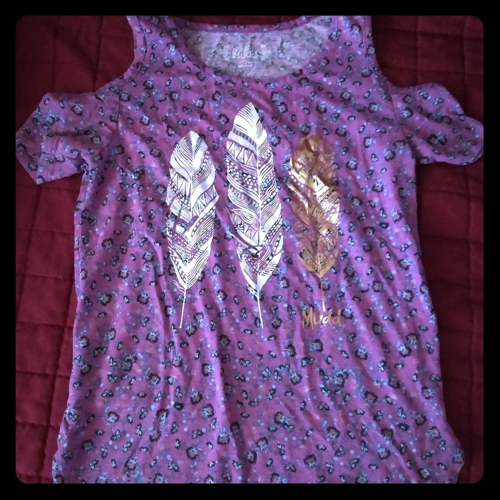 3/$20 Mudd Girls Cold Shoulder Top